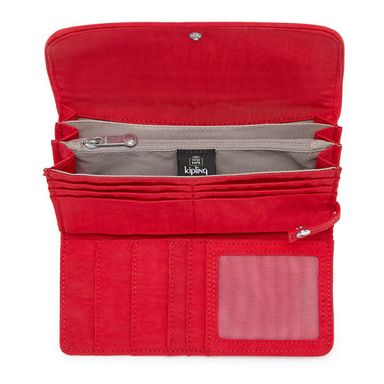 Kipling Money Land Snap Portefeuille Rood | België 1425EB